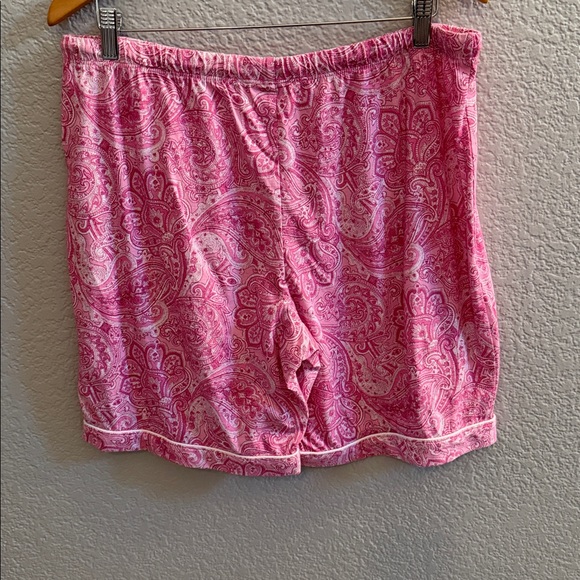 Lauren Ralph Lauren Short Sleeve Notch Collar Bermuda Pajama Set Size Large - Picture 6 of 8